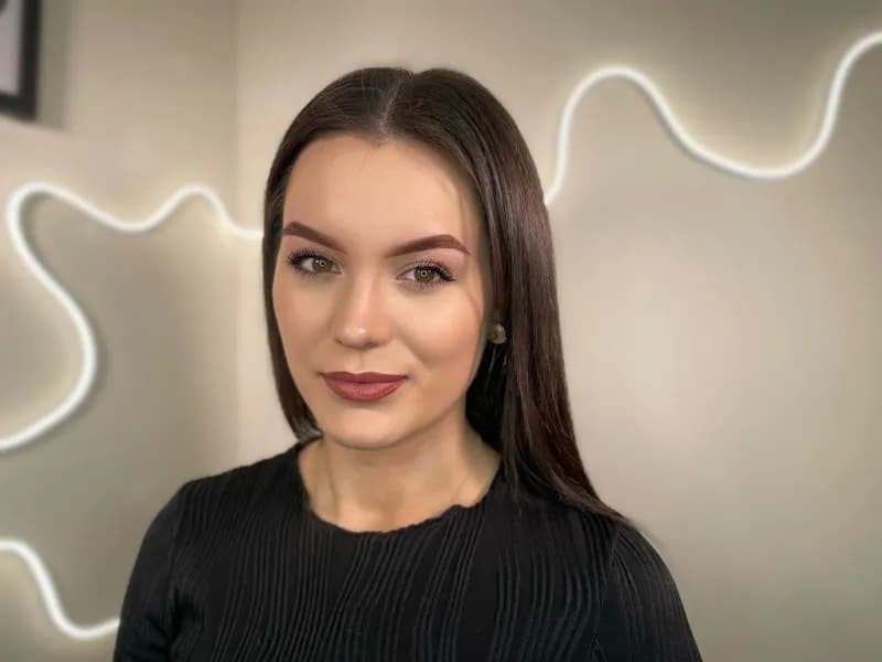Professional brow result — model one