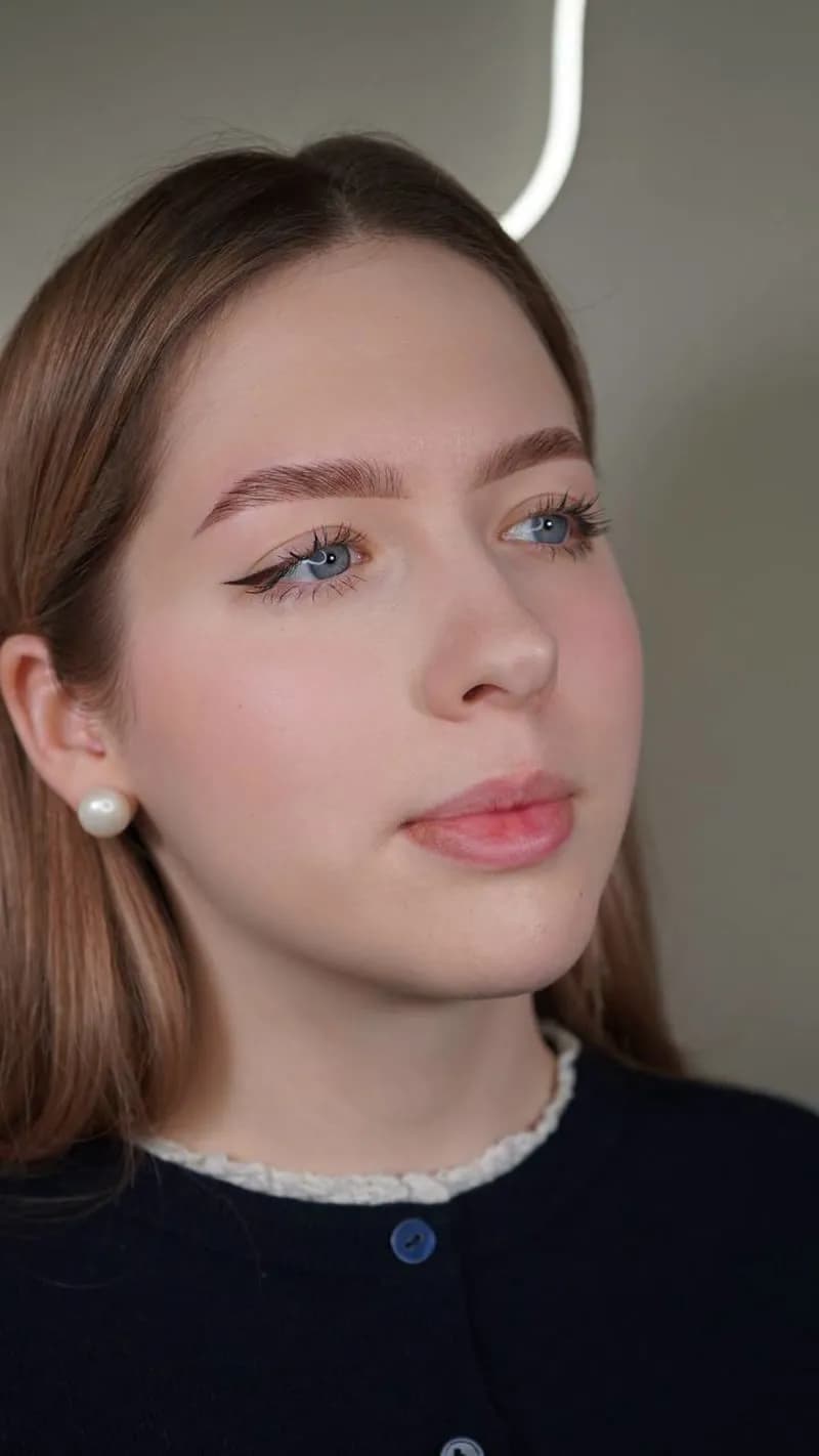Professional brow result — model two